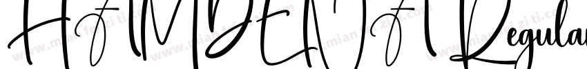 HAMDENA Regular字体转换